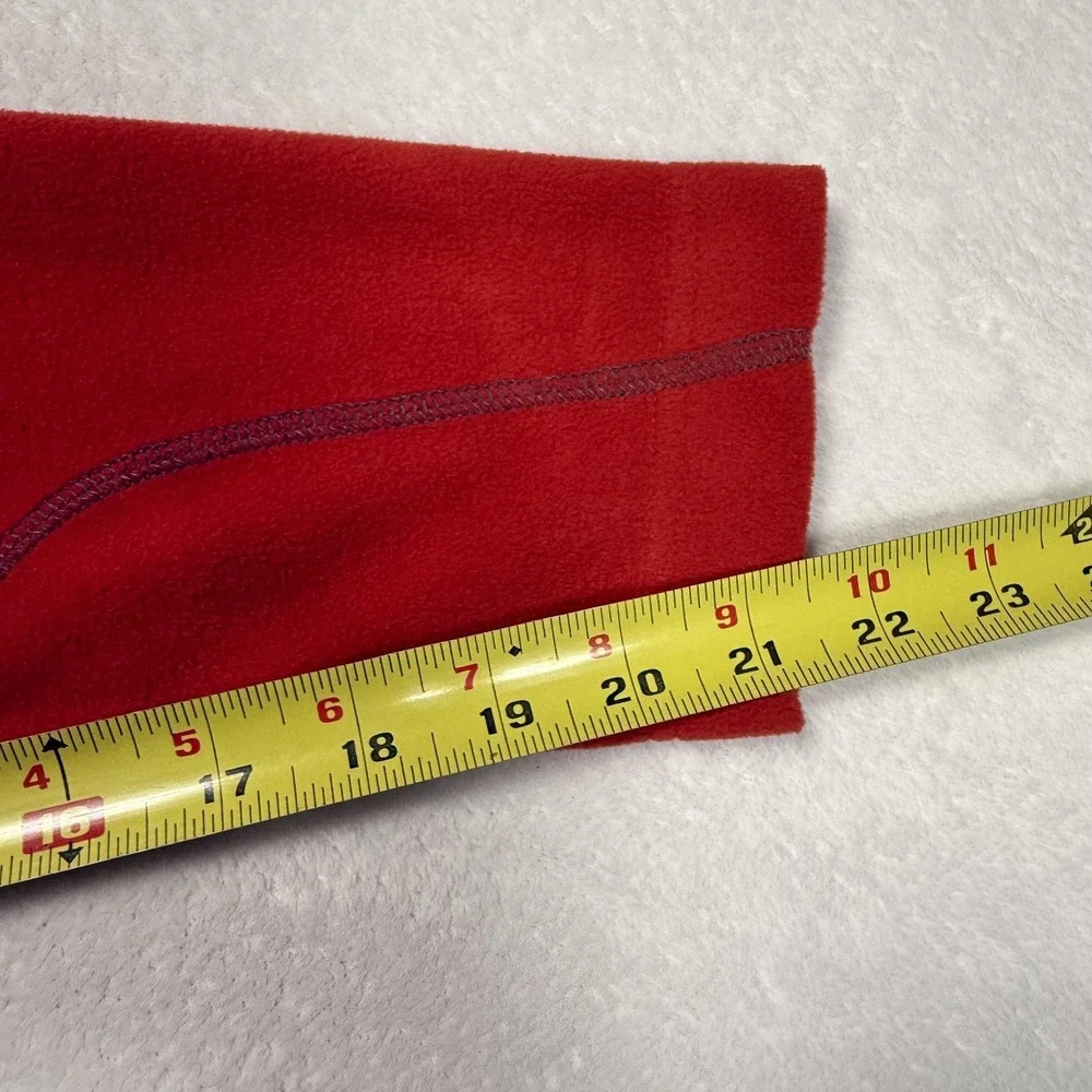 Columbia Klamath Range II Pullover Mens Small Red Gray Half Zip Fleece UPF 50‎